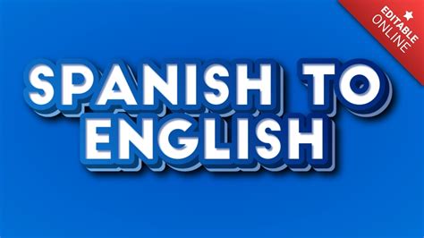 spanish to english generator.